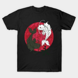 Koi Fish Sacred Yin Yang Esoteric Japanese T-Shirt